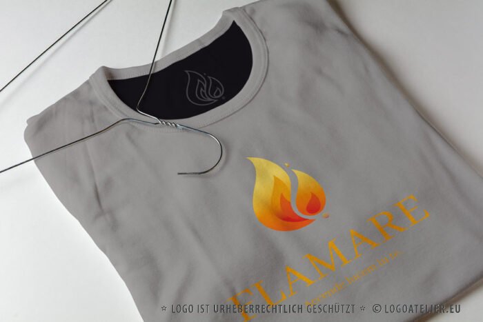 Logo Flamme Licht Feuer Brennen Spirituell Heiß Anzünden Entfachen Fertiges Logo kaufen Logoshop Logoatelier