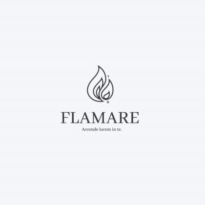 Logo Flamme Licht Feuer Brennen Spirituell Heiß Anzünden Entfachen Fertiges Logo kaufen Logoshop Logoatelier