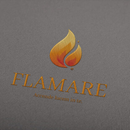 Logo Flamme Licht Feuer Brennen Spirituell Heiß Anzünden Entfachen Fertiges Logo kaufen Logoshop Logoatelier