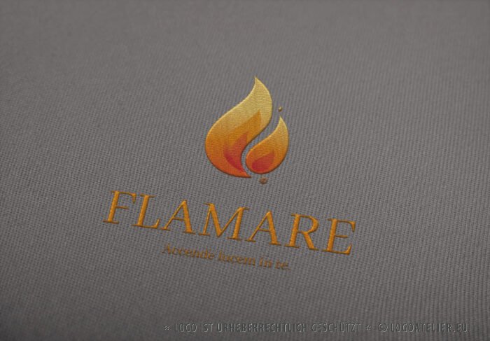 Logo Flamme Licht Feuer Brennen Spirituell Heiß Anzünden Entfachen Fertiges Logo kaufen Logoshop Logoatelier