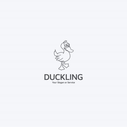Logo Lustige Ente LogoAtelier Fertiges Logo kaufen Logoshop Logoatelier