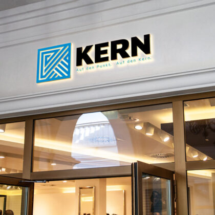 Quadratisches Logo Buchstabe K Geometrisches Logo K Kern Kraft Quadratisch Powerfull Kraftvoll Fertiges Logo kaufen Logoshop Logoatelier.de