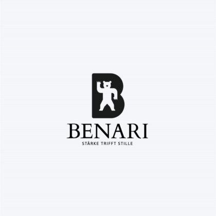 Logo Buchstabe B Bär Symbol Wappen Stadt Stärke Stille Schutz Natur Ruhe Entschlossenheit Bear Wild Sanft Kraft Stabilität Standfest Fertiges Logo kaufen Logoshop Logoatelier.eu