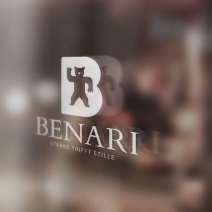 Logo Buchstabe B Bär Symbol Wappen Stadt Stärke Stille Schutz Natur Ruhe Entschlossenheit Bear Wild Sanft Kraft Stabilität Standfest Fertiges Logo kaufen Logoshop Logoatelier.eu