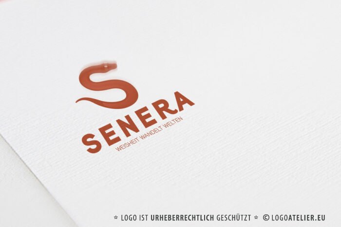 Logo Buchstabe S Schlange Spirituelles Weisheit Wandel Erde Wandlung Erneuerung Transformation Heilung Medizin Kreislauf Zeitalter Fertiges Logo kaufen Logoshop Logoatelier.eu