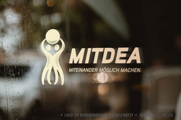 Logo Gemeinsame Verantwortung Verbindung Aufbruch Vision Zusammen Wachsen Licht Balance Miteinander Fertiges Logo kaufen Logoshop Logoatelier.de