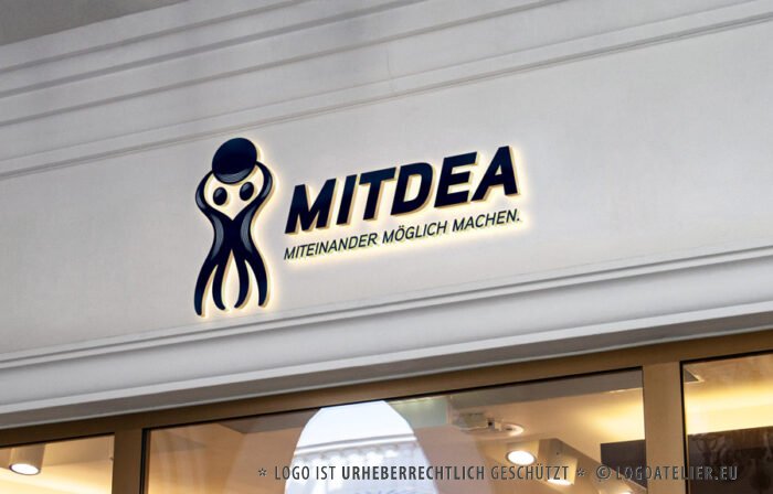 Logo Gemeinsame Verantwortung Verbindung Aufbruch Vision Zusammen Wachsen Licht Balance Miteinander Fertiges Logo kaufen Logoshop Logoatelier.de