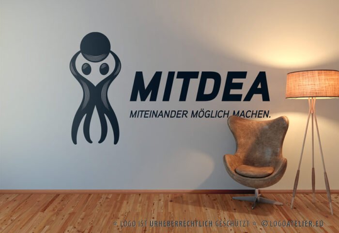 Logo Gemeinsame Verantwortung Verbindung Aufbruch Vision Zusammen Wachsen Licht Balance Miteinander Fertiges Logo kaufen Logoshop Logoatelier.de