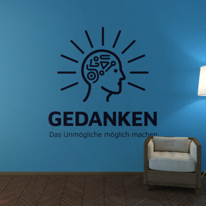 Logo positiv Denken Spirituelles Wissenschaft Mind Etwas erreichen Glaubenssache Dankbar Fertiges Logo kaufen Logoshop Logoatelier.eu