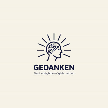 Logo positiv Denken Spirituelles Wissenschaft Mind Etwas erreichen Glaubenssache Dankbar Fertiges Logo kaufen Logoshop Logoatelier.eu