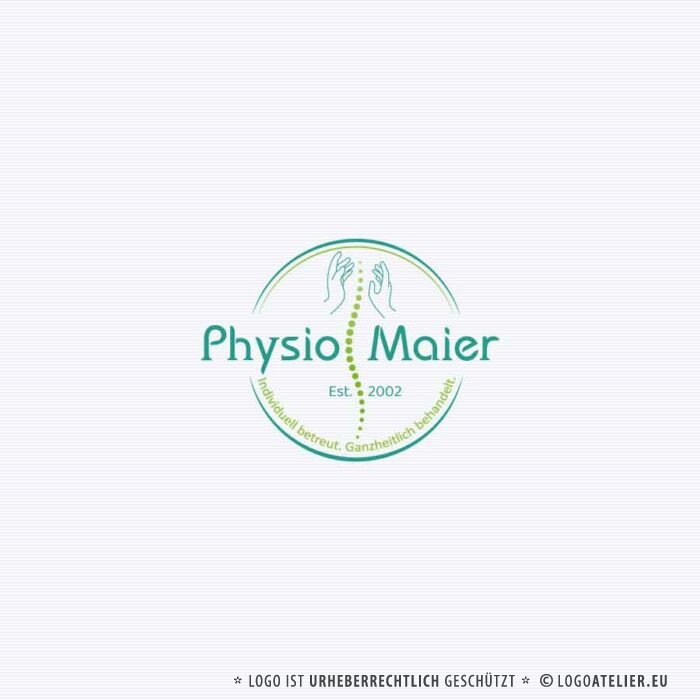 Logo Physiotherapie Physio Therapie Krankengymnastik Physiotherapeut Reha Massage Schmerztherapie Prävention Training Gesundheit Rücken Sport