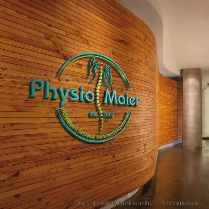 Logo Physiotherapie Therapie Krankengymnastik Physio Physiotherapeut Reha Massage Schmerztherapie Prävention Training Gesundheit Rücken Sport