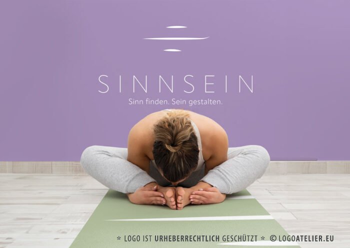 Logo Sinn suchen Bewusstsein Balance Meditation Existenz Bedeutung Sinnvoll sein Bedeutung Sinnhaftigkeit Authentizität Fertiges Logo kaufen Logoshop Logoatelier.de