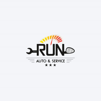 Logo Autoservice Autowerkstatt Fahrzeug Reparatur Kfz Autopflege Motor Werkstatt Autowäsche Instandsetzung Tacho Autoreparatur Reifen