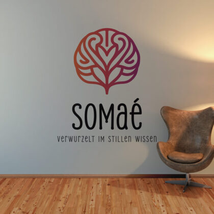 Logo Gehirn Baum Spirituelles Logo Verwurzelt Still Wissen Herz Liebe Gewachsen Weisheit Wachsen Dein Sein Fertiges Logo kaufen Logoshop Logoatelier.eu
