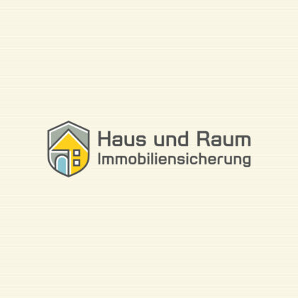 Logo Gewerbeimmobilien Immobilien Immobiliensicherung Immobilienmakler Architektur Baufirma Fertighaus Finanzierung Sicherheit Tinyhaus Fertiges Logo kaufen Logoshop Logoatelier.eu