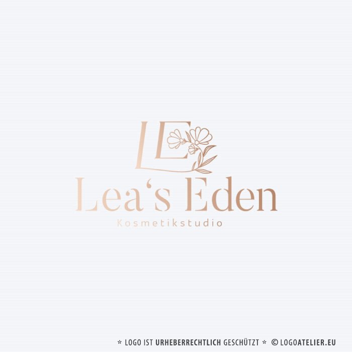 Logo Kosmetikstudio Eden Logo Beautyatelier Beauty Kosmetik Salon Kosmetikstudio Beauty Beautysalon Logodesign Schönheit Schönheitsstudio Makeup