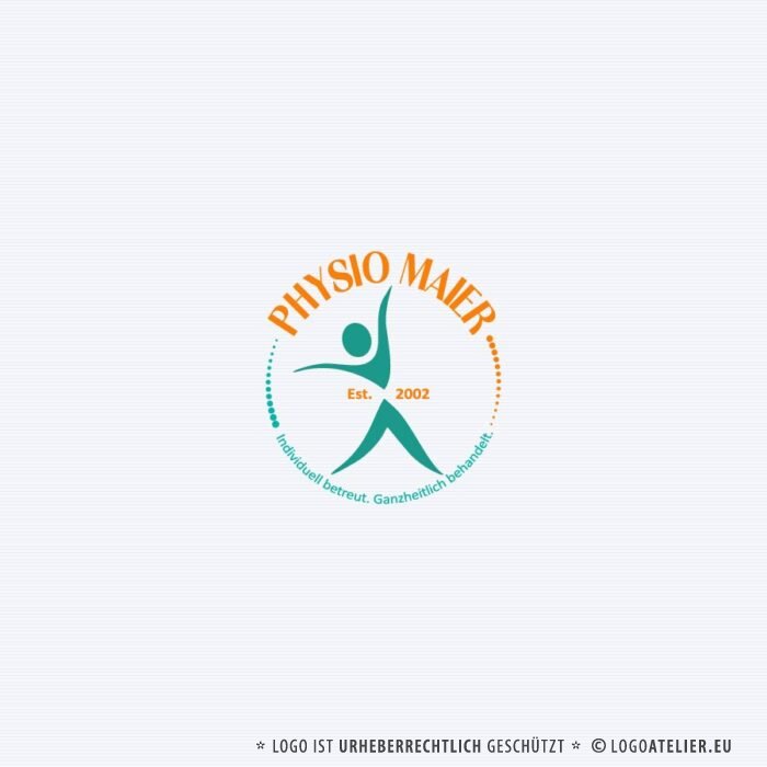 Logo Physiotherapie Heilpraxis Bewegung Reha Sport Massage Gesund Osteopathie Krankengymnastik Physiotherapeut