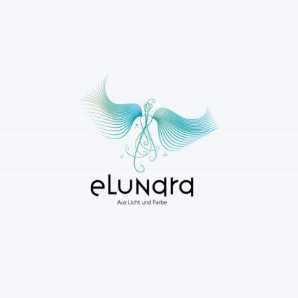 Logo Wesen Licht Bewegung Farbe Phönix Weiblichkeit Feine Schwingung Harmonie Schönheit Weich Feminin Linien Form Aufbruch Fertiges Logo kaufen Logoshop Logoatelier.eu