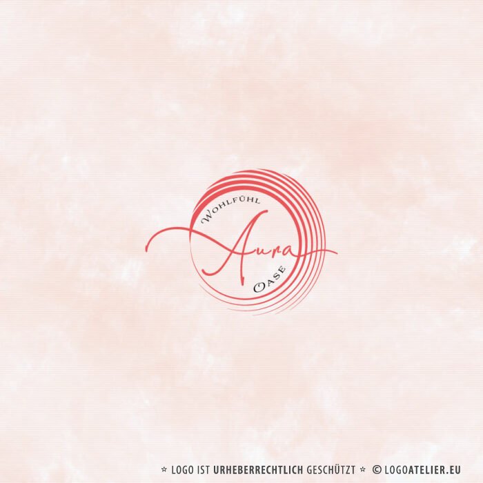 Logo Wohlfühloase Entspannung Beauty Massage Erholung Paradies Ruhe Refugium Komfort Gemütlich Idylle Pflege Atmosphäre